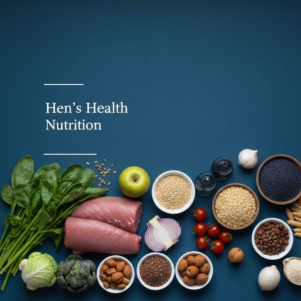 Diverse healthy foods including vegetables, fruits, and proteins