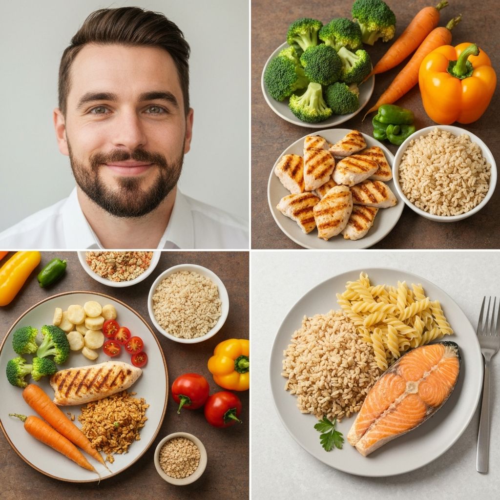 Balanced meals representing fundamental nutritional requirements